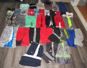 Boy's 35 Pc Lot Size XL 18 Shirts Pants Shorts All UNDER ARMOUR NIKE ADIDAS - Picture 1 of 21