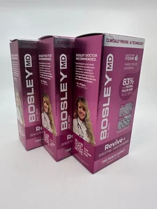 New/Sealed - Bosley MD LOT OF 3 Boxes Revive+ Densifying Foam For Women - Picture 1 of 3
