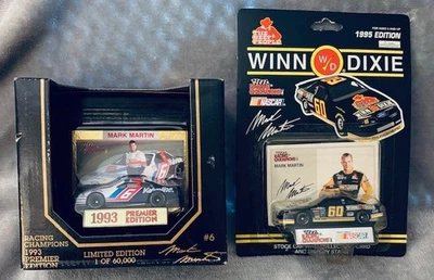 Racing Champions 1993/95 Mark Martin lote de 2 coches (#6/#60) NASCAR 1/64 diecast nuevo en caja Foto 1 de 3