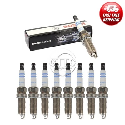 Bujía doble de iridio BOSCH genuina 8 piezas para Mercedes-Benz C63 CL63 AMG V8 Foto 1 de 4