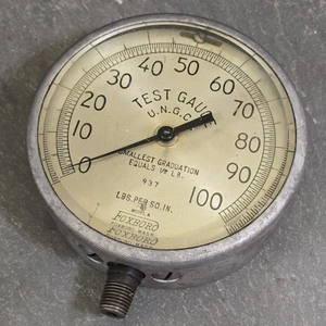Vintage Foxboro Model A 100 psi Gas Air Pressure Test Gauge UNGC Natural Gas - Picture 1 of 6