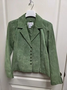 Vintage Wildleder Echtleder Damen Jacke Petite Medium - Bild 1 von 12