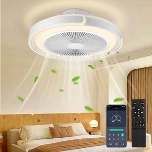 Ventilador de Techo con Iluminación Plafón con Ventilador App Mando a Distancia - Imagen 1 de 22