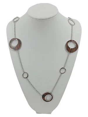 FOSSIL Collana Donna Argento Lunga Elegante 98 cm - Immagine 1 di 2