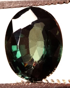 7.45 Cts. Natural London Blue Topaz Oval Shape Certified Gemstone - Foto 1 di 4