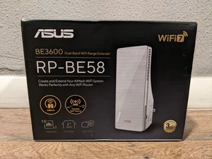 Asus RP-BE58 BE3600 Dual-Band WiFi 7 AiMesh Range Extender + Asus Gwarancja 5/11/28 - Zdjęcie 1 z 18