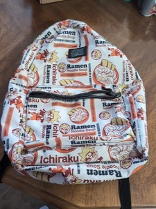 Naruto Shippuden Ramen Noodle Soup 17” School Book Bag Backpack Laptop Bag Clean - Picture 1 of 8