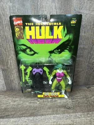 Toy Biz Marvel Comics: The Incredible Hulk 1996: She Hulk figura arco cruzado gamma Foto 1 de 4