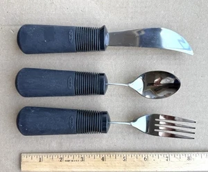 Cubiertos OXO Good Grips - Tenedor Cuchillo Cuchara Necesidades Especiales Adaptable Usado - Imagen 1 de 3