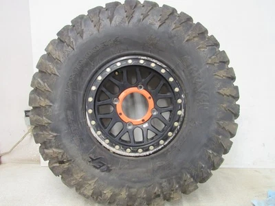 18 POLARIS RZR XP 4 TURBO 1000 KMC WHEEL 14 x 7 BEADLOCK 32 BRAVEN TIRE 3#8607 - Image 1 of 4