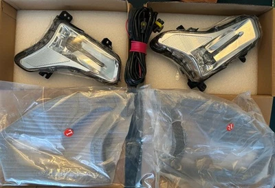 Пара светодиодных противотуманных фар для Ford Fusion 2019-2020 годов выпуска с ободком в сборе + проводка Rt. & Lt - Изображение 1 из 4