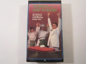 VHS Christian Film TEMPLE OF THE GOD MAKERS Mormon Paganism [10G1] - Foto 1 di 2