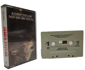 James Taylor Never Die Young Audio Cassette Tape 1988 CBS Records Tested Working - Picture 1 of 18