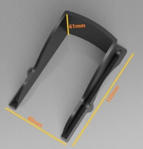 Video Doorbell Cover/Hood black ,waterproof dust protection, wall mounted - Picture 1 of 3