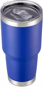 30 Oz Tumbler with Lid Stainless Steel Tumblers Vacuum Insulated Cup Reusable - Picture 1 of 12