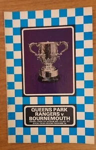 1977-78 QPR vs Bournemouth League Cup 2nd Round Football Programme - Picture 1 of 2