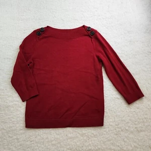American Living Pullover Pulli Med REd U-Boot Ausschnitt Knöpfe Old Money edel - Bild 1 von 7