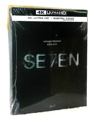 Seven [Se7en] 30th Anniversary (4K/UHD, 2024 DIGIBOOK) Morgan Freeman Brad Pitt - Image 1 of 4