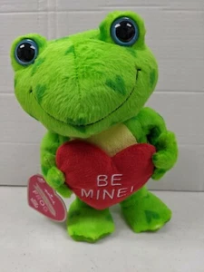 HEARTS A HOPPIN' ~ FROG ~ 11" ~ Hallmark Plush ~ Sound & Motion ~ NWT - Imagen 1 de 3