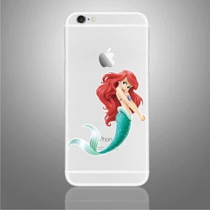 Little Mermaid MIGNON autocollant téléphone iPhoneX, 6,6Plus,6s,6sPlus, 7,7Plus,8,8Plus - Photo 1 sur 1
