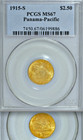 1915-S PCGS MS67 Panama Pacific ◉ 6,749 Minted ◉ $2.50 Quarter Eagle ☗ POP TOP ☗