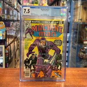 Machine Man #1 (Marvel Comics, CGC Graded 7.5 OFF WHITE/WHITE) - Picture 1 of 3