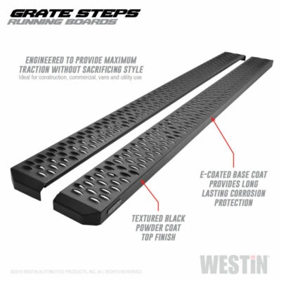 Westin Black Grate Steps Running Boards for 2001-2004 Dodge Dakota 27-74765 Foto 1 de 4