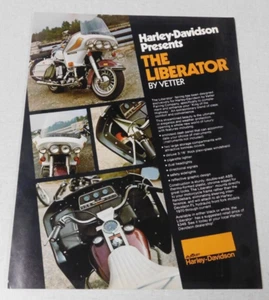 Harley Davidson The Liberator by Vetter motorcycle advertising brochure - Picture 1 of 1