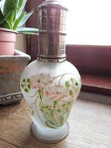 rare trés belle lampe de style berger, brule parfum decor émaillée ancienne - Foto 1 di 11