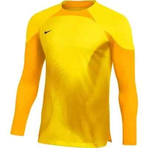 Nike Dri-Fit Gardien IV Soccer Goalkeeper Yellow Jersey Slim DH7977-719 Men's S - Picture 1 of 7