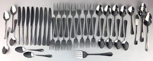 Pfaltzgraff Legacy Edelstahl Besteck 42 Teile Gabeln Löffel Messer Servieren Vintage - Bild 1 von 19