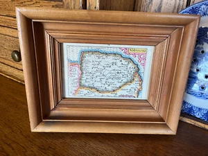 Framed John Speed Map Print of Norfolk in 1627 - Picture 1 of 6