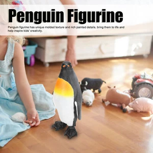 28cm Penguin Figurine Realistic Vinyl Educational Antarctic Animals Figure Toy - Picture 1 of 12