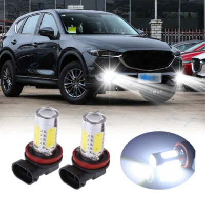 适用于马自达 CX-5 2013 - 2016 2x 6000K 前 LED 雾灯灯泡 车头灯套件 — 第 1/4 张图片