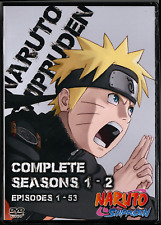 Naruto Shippuden Episodes 1 - 53 Seasons 1 & 2 English Dubbed / Japanese DVD Set