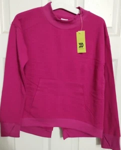 NEW WITH TAGS-Girl's Cozy Soft Fleece Sweatshirt-All In Motion (Purple) (XS 4/5) - Picture 1 of 4