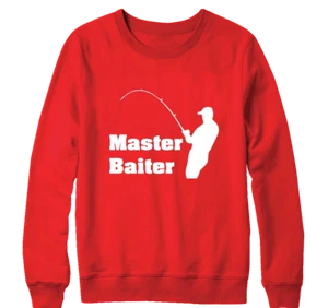 Master Baiter Sudadera Pesca Pescadores Carpa Eslogan Divertido Novedad Regalos - Picture 1 of 16