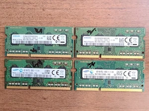(LOT OF 4) SAMSUNG 4GB 1RX8 PC3L-12800S LAPTOP DDR3 MEMORY RAM M471B5173EB0-YK0 - Picture 1 of 2