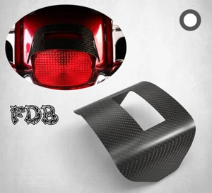 Fit H-D 1973-19 TOURING Real Carbon Fiber Tail Light Cover - Picture 1 of 6