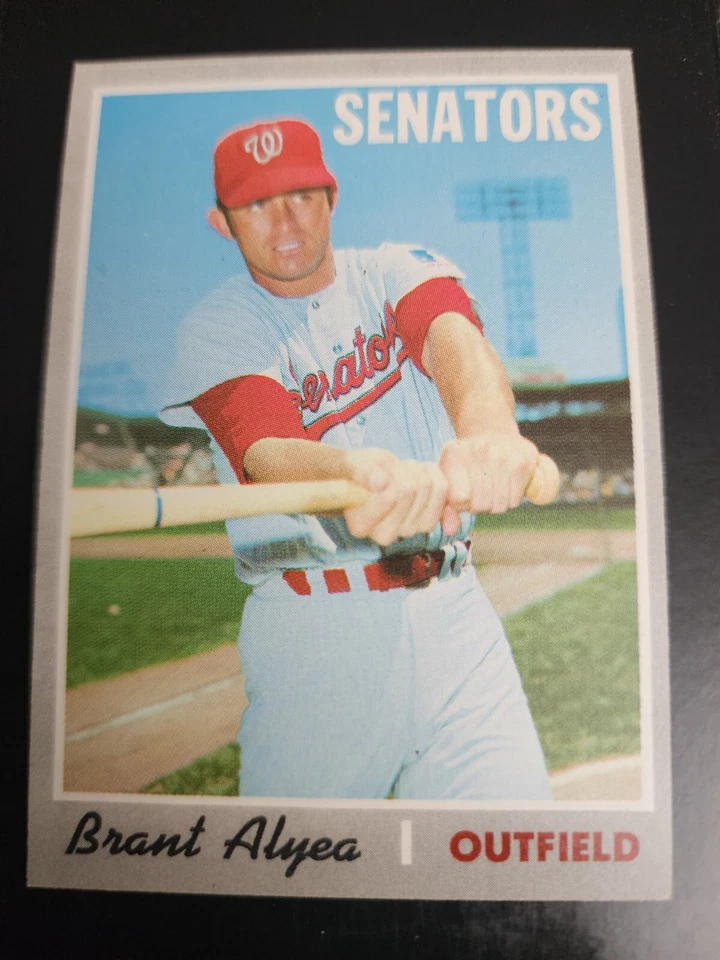 BRANT ALYEA 1970 TOPPS #303 WASHINGTON SENATORS VINTAGE MLB BASEBALL NEARMINT - Image 1 of 2
