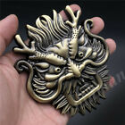 3D Bronze Metal King of Chinese Dragon Car Trunk Emblem Badge Decals Sticker