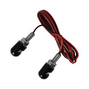 Oxford Motorcycle Bright LED Number Plate Lights Halo Bolts EL345 - T - Picture 1 of 2