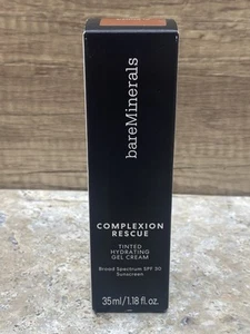 Bare Minerals 11.5 Mahogany Hydrating Gel Cream COMPLEXION RESCUE 1.18 oz - Picture 1 of 5