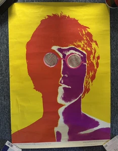 RARE ORIGINAL 1960'S BEATLES POSTER - JOHN - RICHARD AVENDON DAILY EXPRESS NEMS - Imagen 1 de 6