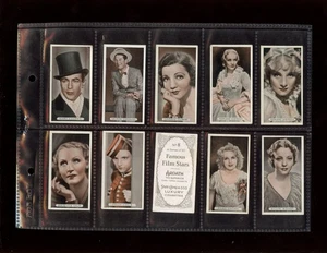 1934 Ardath Luxus Zigaretten berühmte Filmstars Karte kompletter Satz 50 EX/NRMT - Bild 1 von 1