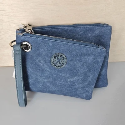 Muñequera CXL by Christian Lacroix Luca 2 en 1 bolsa delgada para mujer denim ligero nueva con etiquetas Foto 1 de 4