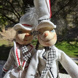 Muñecas de Navidad arte popular Harvey niña nieve Joe Spencer Haley tradiciones reunidas - Imagen 1 de 23