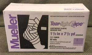 Cinta adhesiva elástica MUELLER Tear-light 1 1/2"x7 1/2 yardas (estirada)... - Imagen 1 de 5