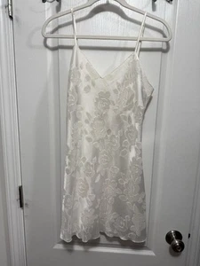 Vintage Victoria's Secret Schlupfkleid Creme Damen M Babydoll Gold Label Romantisch - Bild 1 von 21