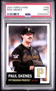 2024 Topps Living #768 Paul Skenes RC Rookie PSA 9 Pirates - Picture 1 of 2
